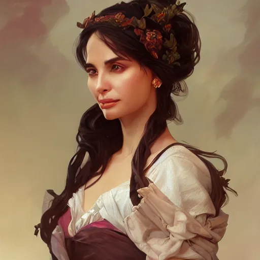 Image similar to a fantasy style portrait painting of maryam d'abo in the style of francois boucher oil painting unreal 5 daz. rpg portrait, extremely detailed artgerm greg rutkowski alphonse mucha