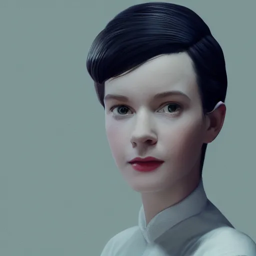 Image similar to portrait of young hepburn, 8 k uhd, unreal engine, octane render in the artstyle of finnian macmanus, john park and greg rutkowski