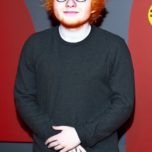 Image similar to ed sheeran as an egg