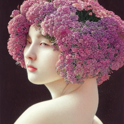 Image similar to white girl, botanical, portrait face, colorful, frantisek kupka, intricate, miles johnston, kuroda seiki, cynical realism, ozabu, john william godward, painterly, yoshitaka amano, moebius, miles johnston, louise zhang, james jean, mark ryden lowbrow pop surrealism art style