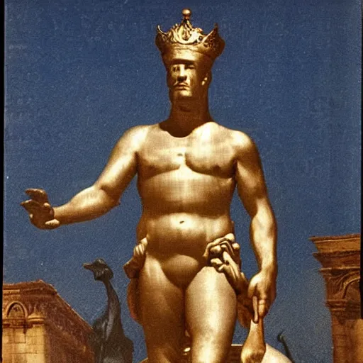 Image similar to The duck colossus of Rhodes