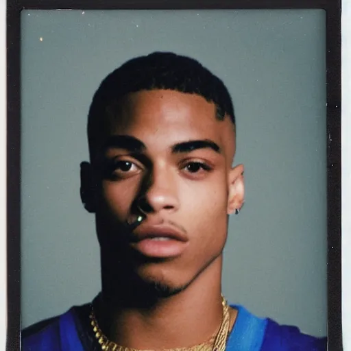 Prompt: a polaroid photo of jahseh onfroy