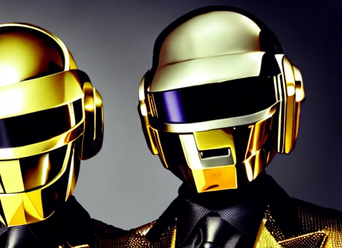 Prompt: steampunk daft punk's