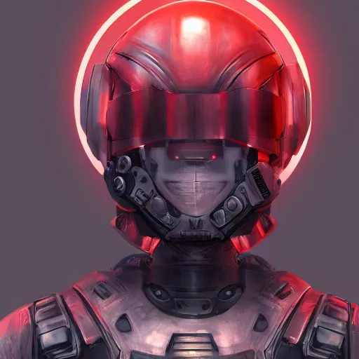 Prompt: front view multiple military headgear helmet cyborg nano tech mechanical mask vision futuristic concept art trending on artstation digital paint 4 k render unreal engine digital painting