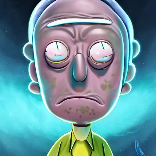 Image similar to rick and morty in real life, highly detailed portrait, digital painting, artstation, concept art, smooth, sharp foccus ilustration, artstation hq