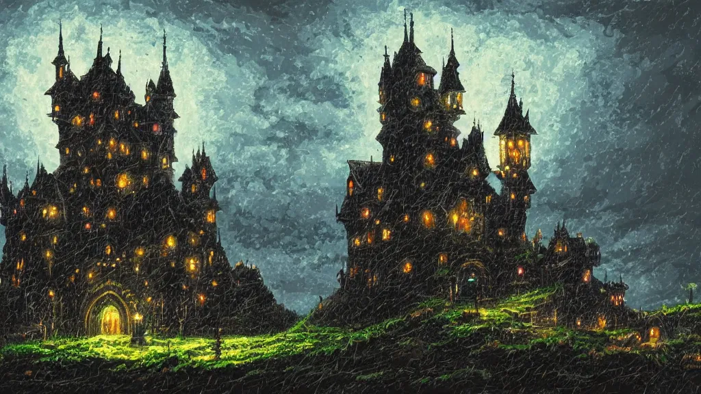 Dark Fantasy Castle Process by TamilVolk - Make better art