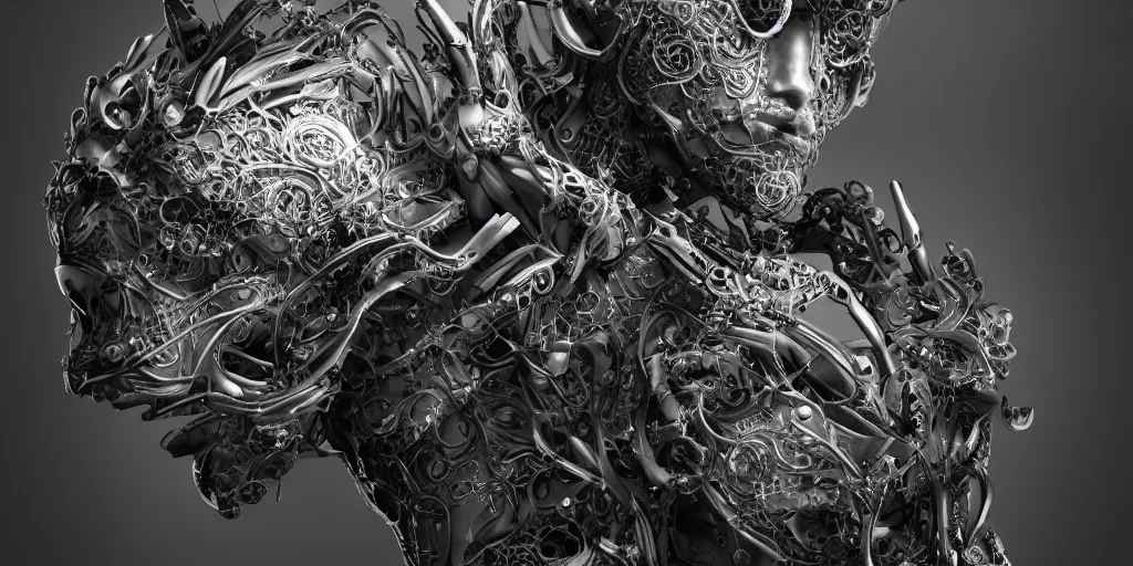 Prompt: hyperealistic photography of a stunningly beautiful cyborg male, intimately holding close, in the style of beth cavener, jin kagetsu, and wlop, highly detailed, intricate filigree, symmetry, masterpiece, award winning, sharp focus, concept art, highkey lighting, ambient lighting, octane render, 8 k, artstation