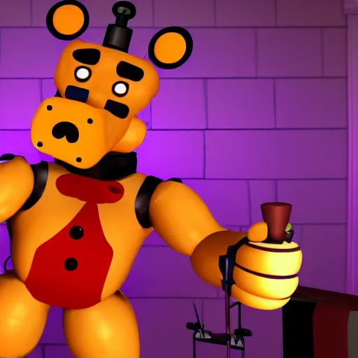 Image similar to markiplier animatronic five nights at freddys