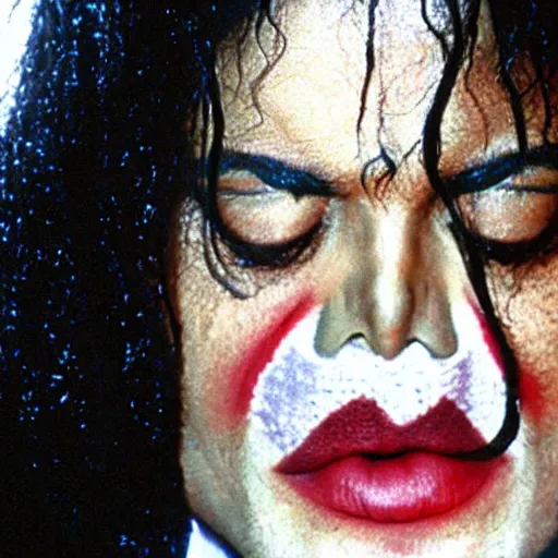 Image similar to michael jackson hidding under your bed making a silent lips sign