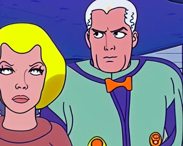 Image similar to a still from the show Sealab 2021, HQ