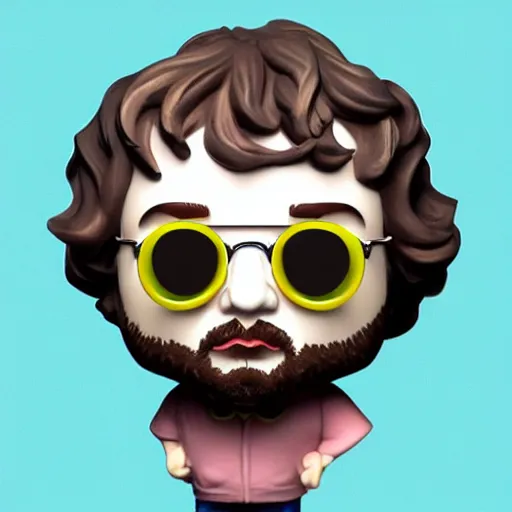 Image similar to a portrait of sam hyde, highly detailed, in the style of funko pop