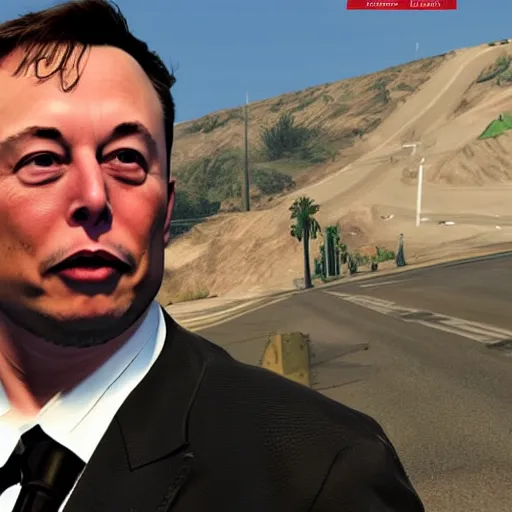 Image similar to elon musk in gta v