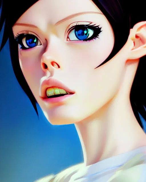 Prompt: portrait of coco rocha as anime girl cute - fine - face, akira, pretty face, realistic shaded perfect face, fine details. anime. realistic shaded lighting by ilya kuvshinov giuseppe dangelico pino and michael garmash and rob rey