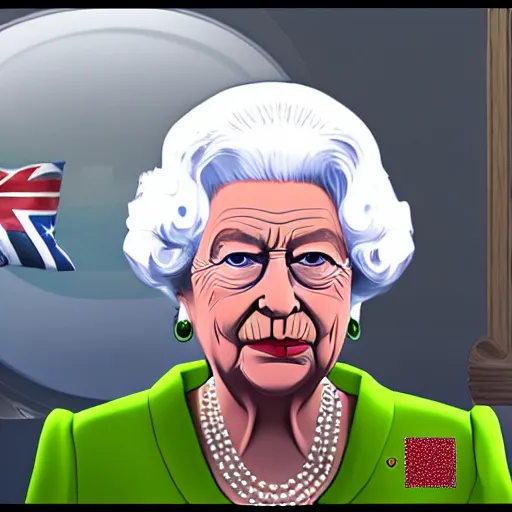 Image similar to Queen Elizabeth II in gta 5, screenshot