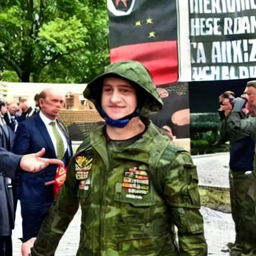 Image similar to zelensky war hero