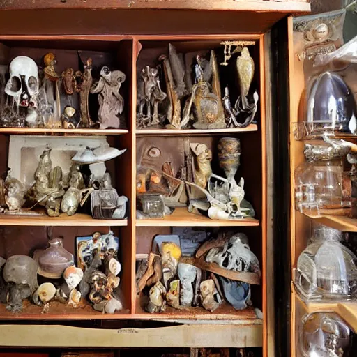 Image similar to cabinet of oddities and curiosities