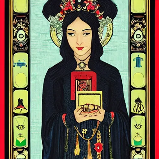 Prompt: the empress, major arcana h 9 0 0