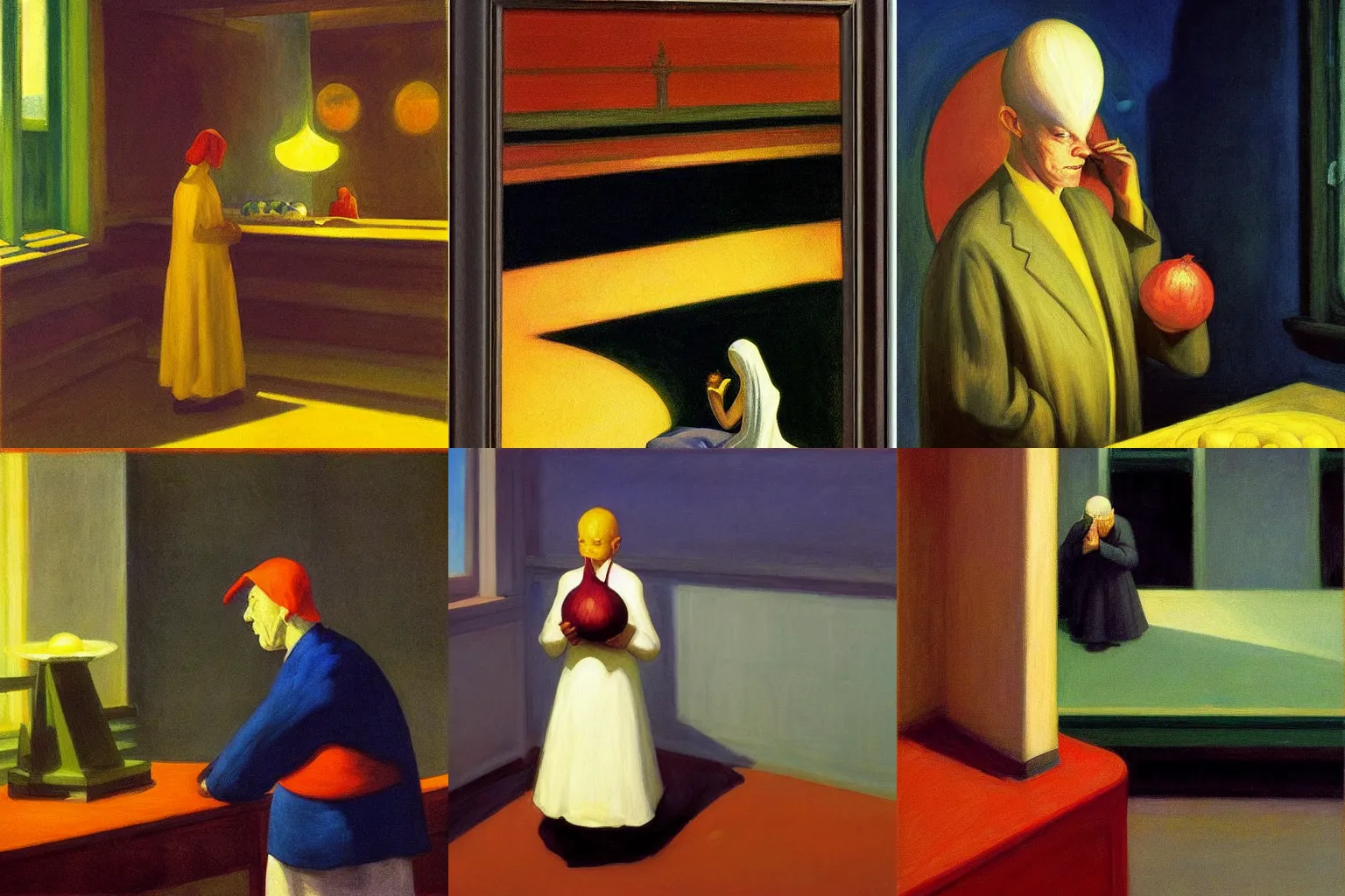 onion sorcerer by Edward Hopper | Stable Diffusion | OpenArt