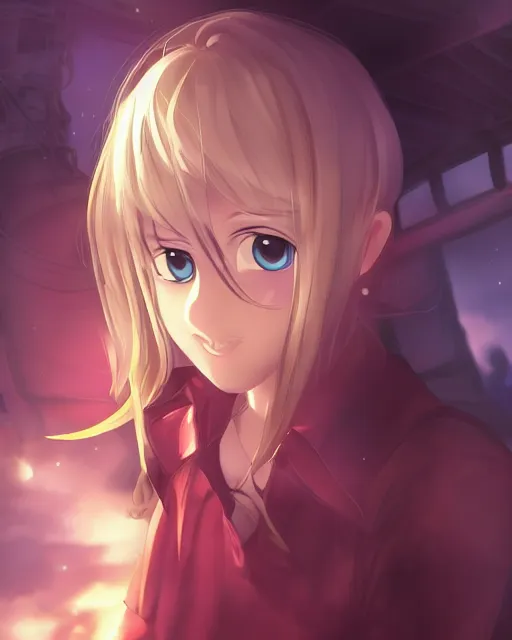 Prompt: a teenage girl on a haunted ship, full shot, anime, digital art, captures emotion and movement, ambient lighting, perfect composition, dynamic lighting, detailed face, very extremely detailed blue eyes, smooth shading