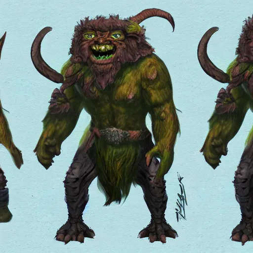 Image similar to troll goblin monster mage concept art