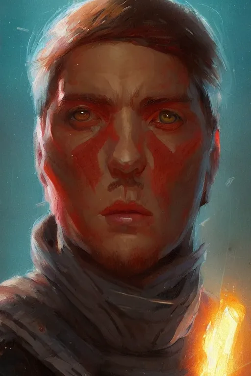 Image similar to portrait of a man by greg rutkowski, sabine wren, star wars expanded universe, she is about 2 0 years old, colorful, highly detailed portrait, digital painting, artstation, concept art, smooth, sharp foccus ilustration, artstation hq