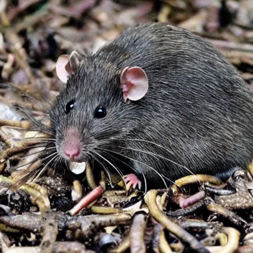 Image similar to largest rat king in the world