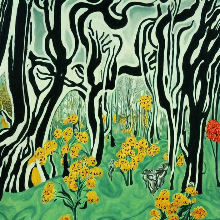 Image similar to charles burchfield art painting