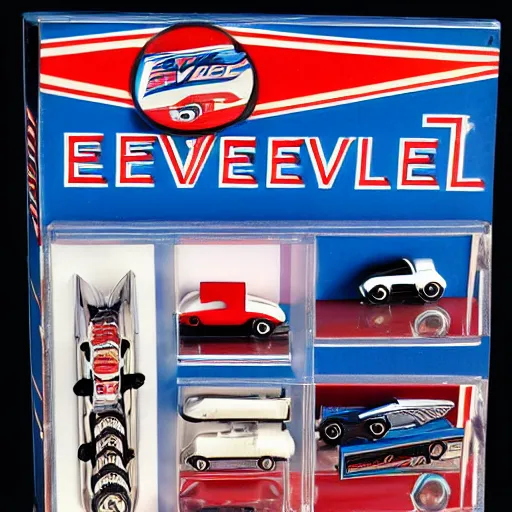 Image similar to evel knievel hotwheels play set, matchbox cars, by mattel, for kids, j. c. penny wish book 1 9 8 2