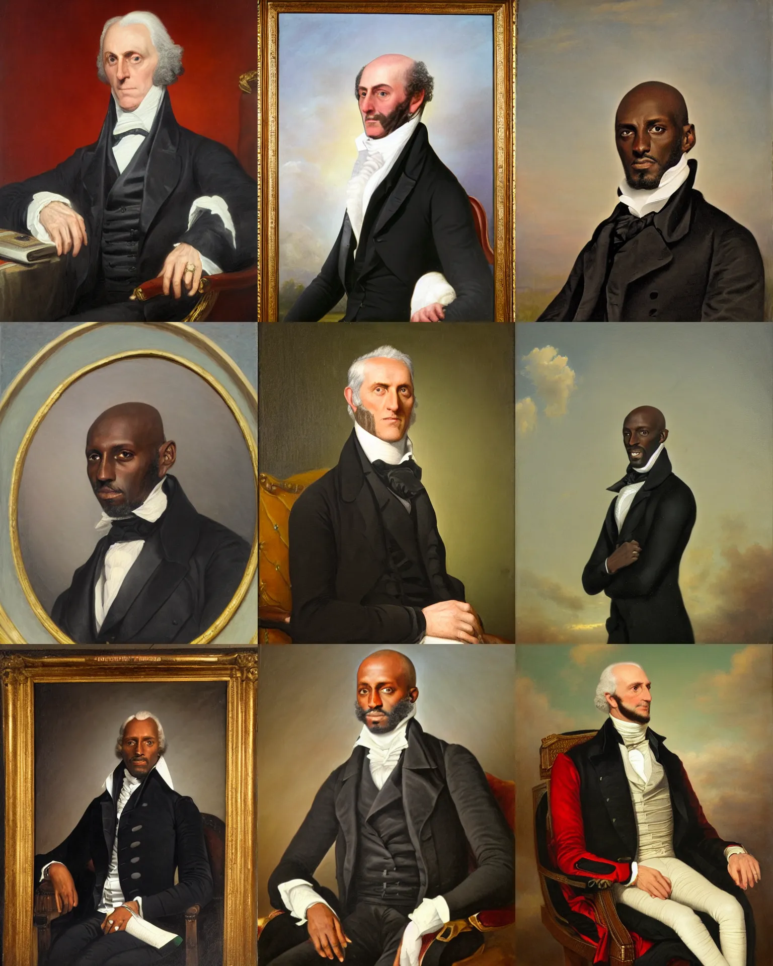 Prompt: Kevin Garnett, 6th President of the United States, 1825-1829, Portrait by George Peter Alexander Healy in 1858. Oil on canvas, 62 x 47 inches, White House Collection/White House Historical Association