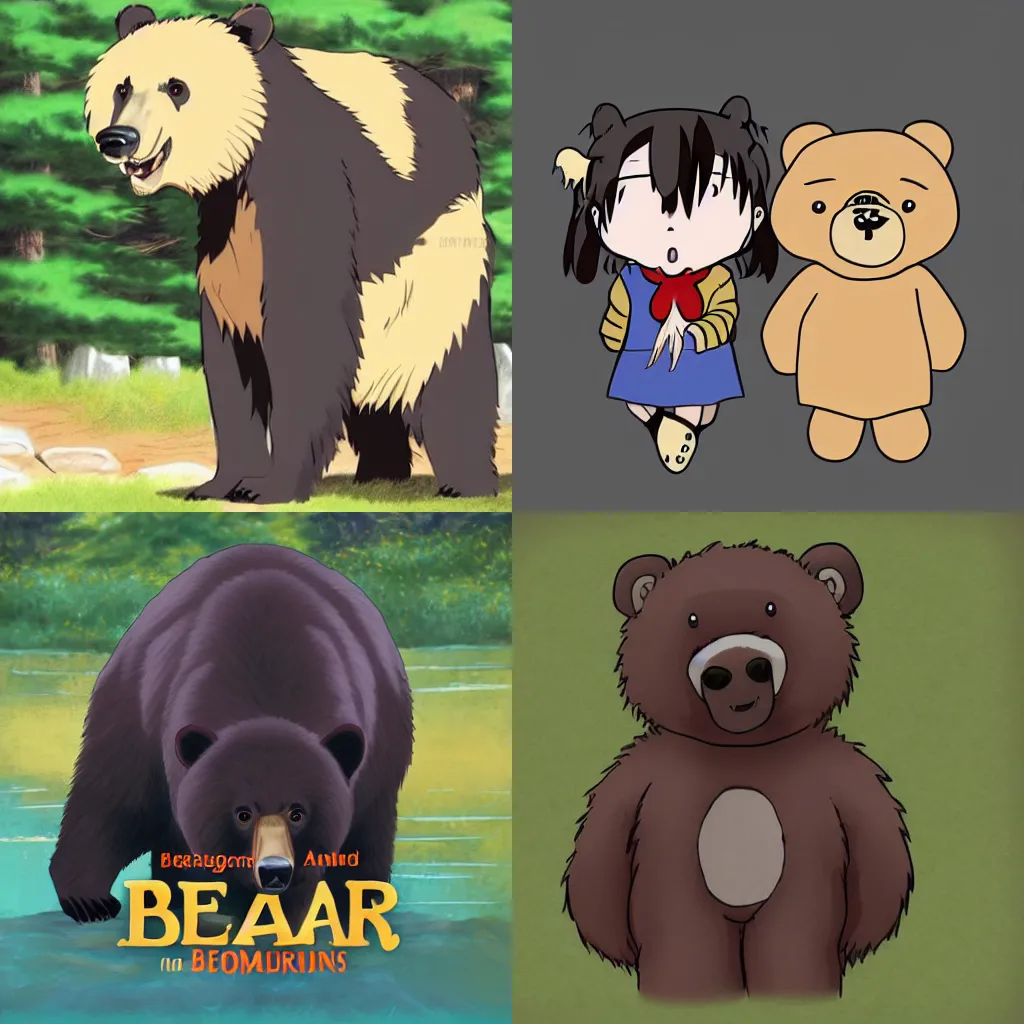 bear anime | Stable Diffusion | OpenArt-demhanvico.com.vn