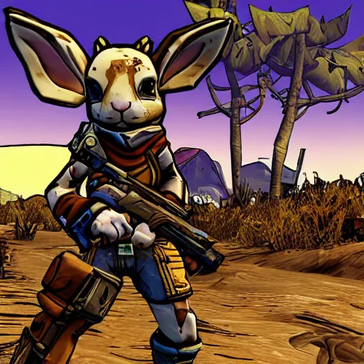 Image similar to a rabbit in the game borderlands