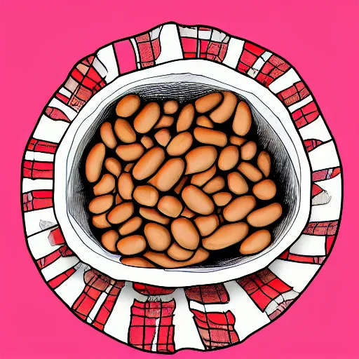 Image similar to digital drawing of beans