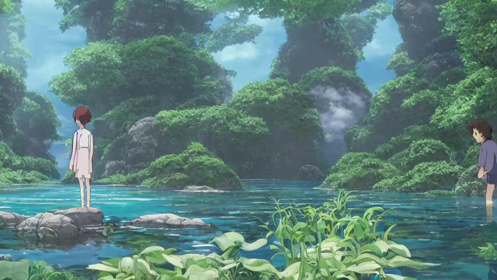 A still from Studio Ghibli’s latest film, The Ethereal | Stable Diffusion