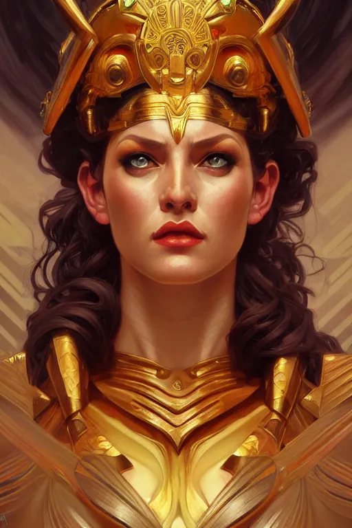 Prompt: The Godess Hera looking angry, portrait, highly detailed, digital painting, artstation, concept art, smooth, detailed armor, sharp focus, beautiful face, symmetric face, cinematic, videogame cover art, illustration, art by Artgerm and Greg Rutkowski and Alphonse Mucha