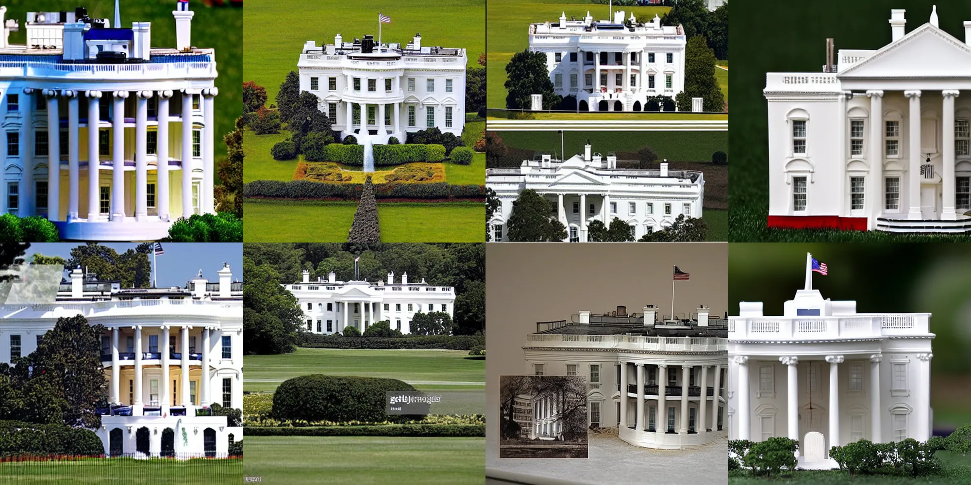 Prompt: usa white house, ruins, cockroaches, joes apartment