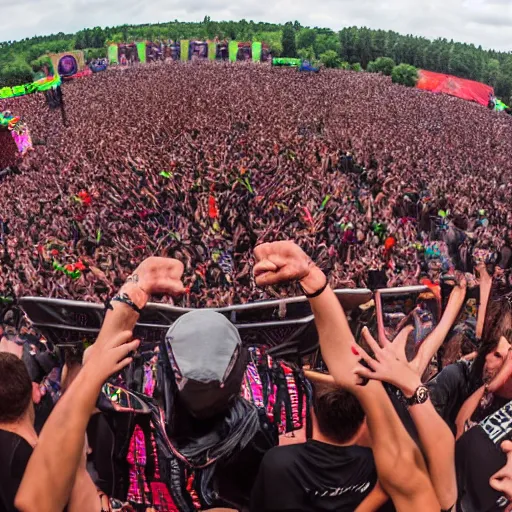 Prompt: defqon 1 music festival