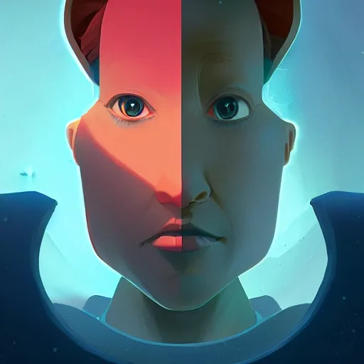 Image similar to face icon stylized minimalist close encounters of the third kind, loftis, cory behance hd by jesper ejsing, by rhads, makoto shinkai and lois van baarle, ilya kuvshinov, rossdraws global illumination