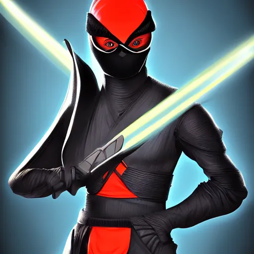 Image of noob saibot, a dark ninja with a black ninjato
