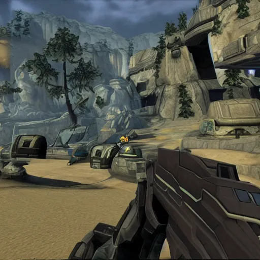 Prompt: halo 1 gameplay footage