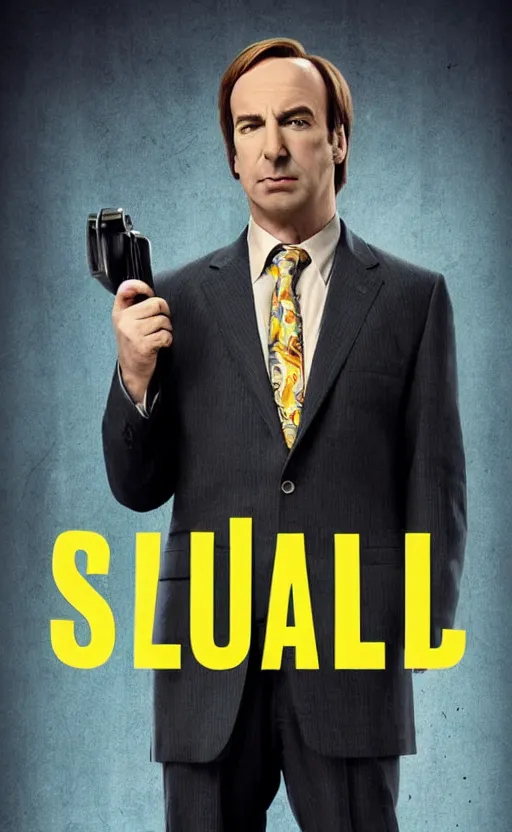 Image similar to saul goodman, poster of better call saul, vintage