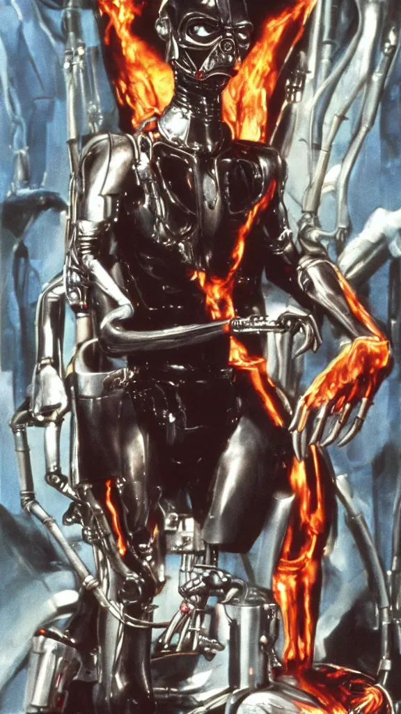 Image similar to jar jar binks as the terminator t - 1 0 0 0