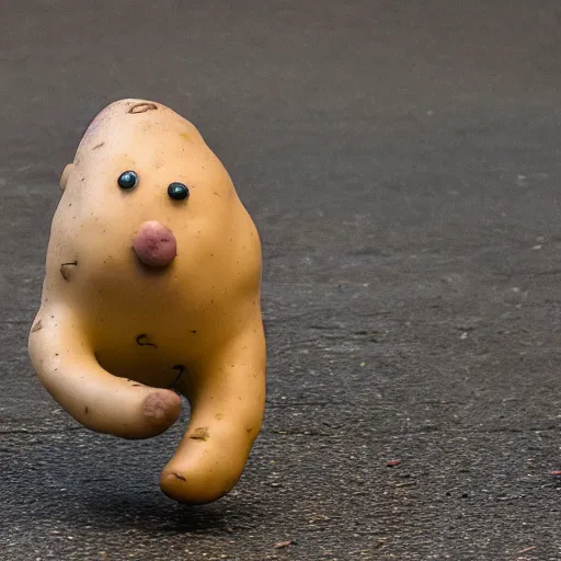 Image similar to running potato