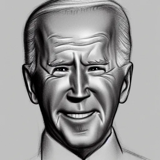 Image similar to milt kahl pencil sketch of joe biden