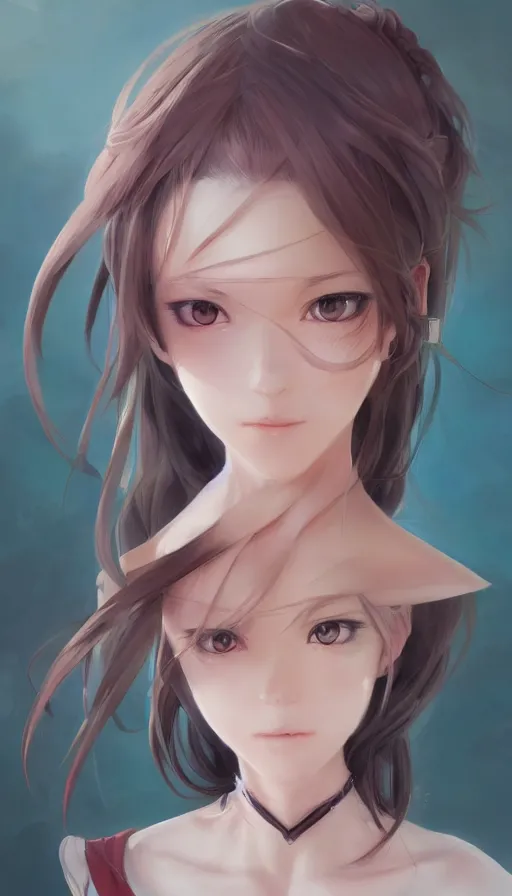 Image similar to anime girl portrait, made by stanley artgerm lau, wlop, rossdraws, james jean, andrei riabovitchev, marc simonetti, yoshitaka amano, artstation, cgsociety