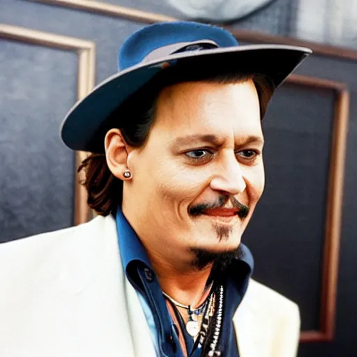 Prompt: johnny depp as bill cosby