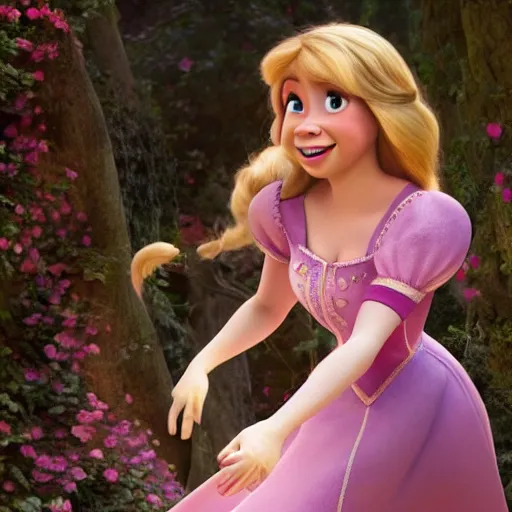 prompthunt: Jennette McCurdy as Rapunzel in disney tangled live action, 8k  full HD photo, cinematic lighting, anatomically correct, oscar award  winning, action filled, correct eye placement