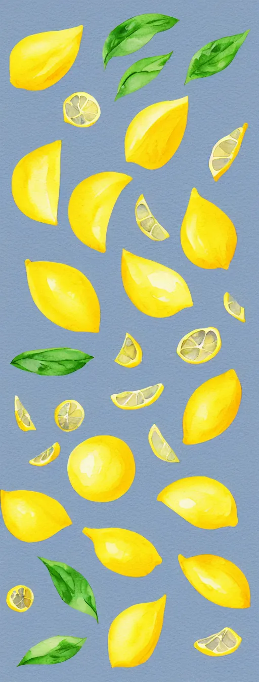 Prompt: minimalist watercolor art of a lemons on white background, illustration, vector art