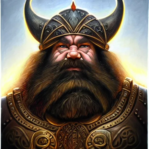 Image similar to portrait painting of a dwarven berserker, sharp focus, high symmetry, award - winning, trending on artstation, masterpiece, highly detailed, intricate. art by terese nielsen