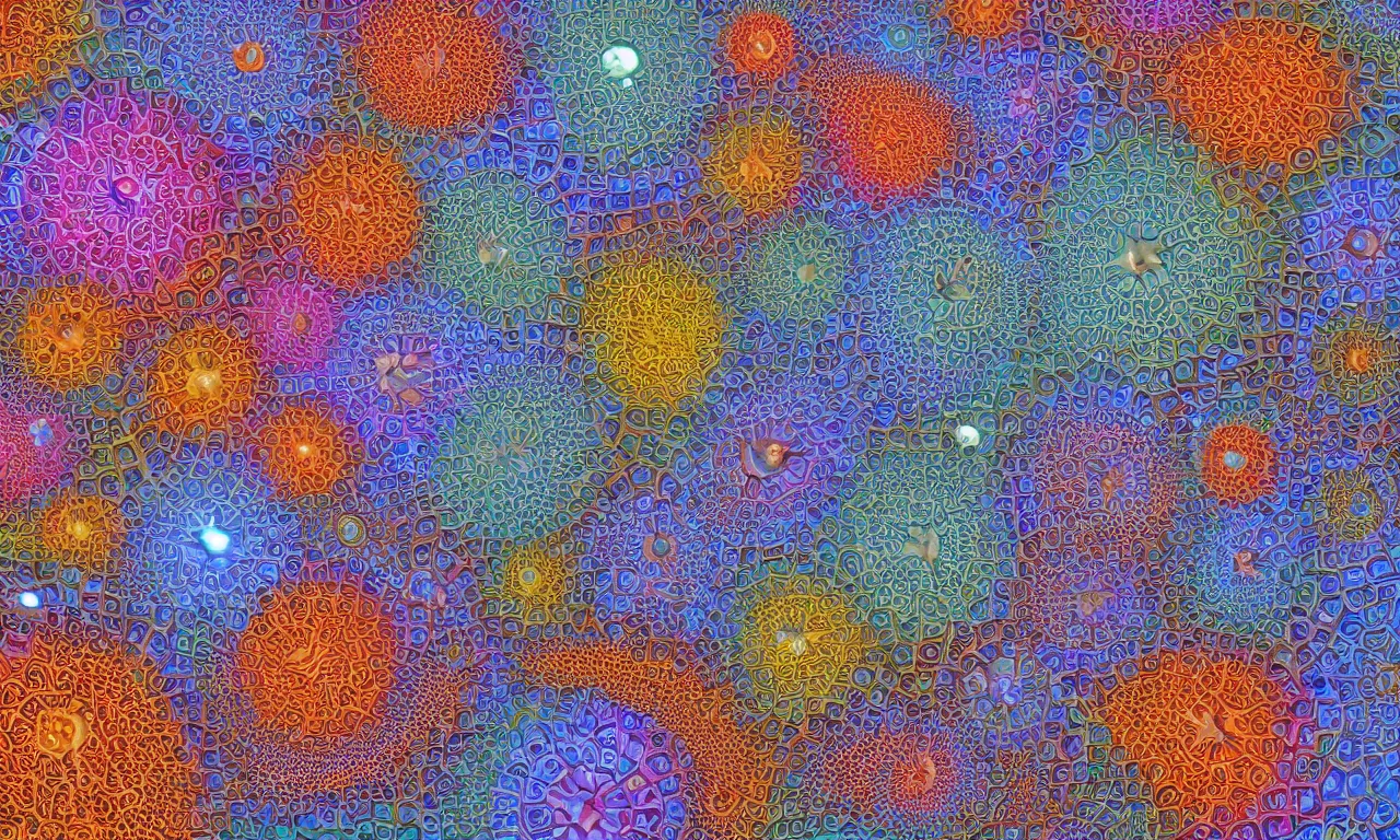 Prompt: mandelbrot 3 d volume fractal mandala ceramic chakra digital color stylized times square on a rainy bustling evening, bright lights big city