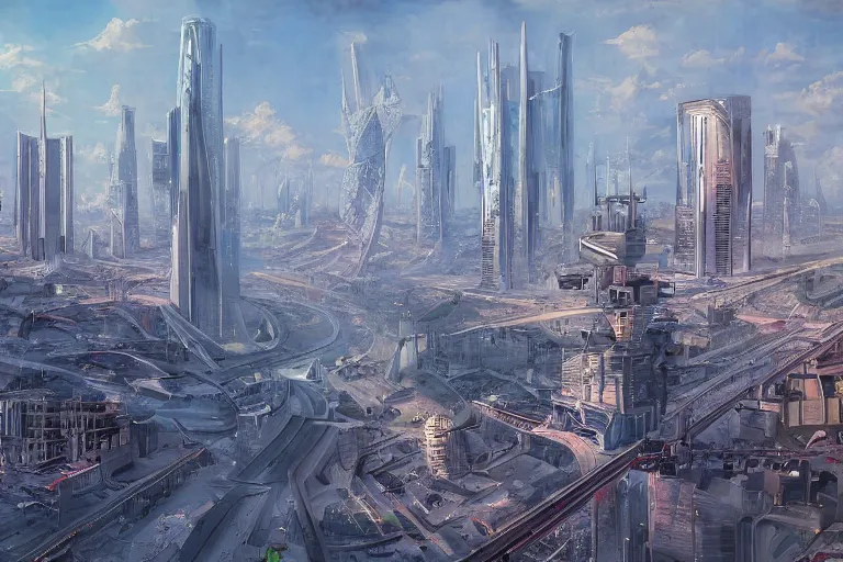 Prompt: futuristic moscow by brooks mark, futurism, sci - fi,